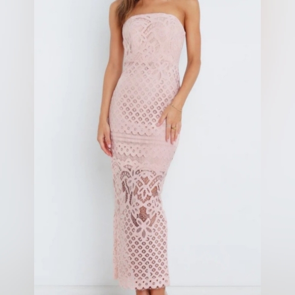 Petal & Pup Cordelia Dress in Blush - Picture 1 of 7